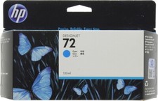 HP 72 C9371A Cyan 130ml Ink Cartridge DesignJet T610 T770 T1100 T1200 - Genuine