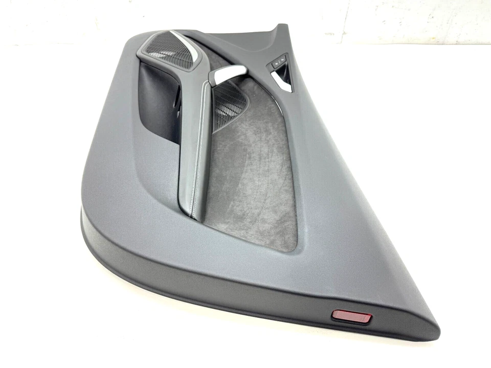AUDI TT TTS TTRS PASSENGER RIGHT SIDE RH BLACK ALCANTARA DOOR PANEL 2016-2023 - Image 4 of 4