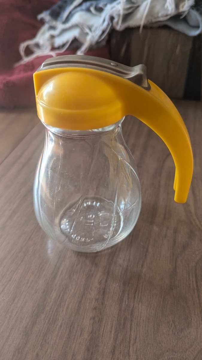 Vintage FEDERAL TOOL Syrup Dispenser Yellow