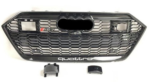 Parachoques para Audi A7 S7 RS7 2019 2020 2021 2022 malla negra parrilla - Imagen 2 de 5