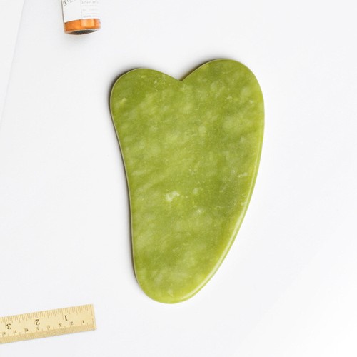 Natural Jade Stone Gua Sha Board Face Body Massager Roller Facial Scraper Beauty - Picture 16 of 40
