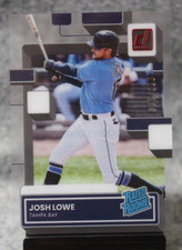 Josh Lowe 2022 Chronicles Clearly Donruss Red /100 Rated Rookie RC #65 Rays