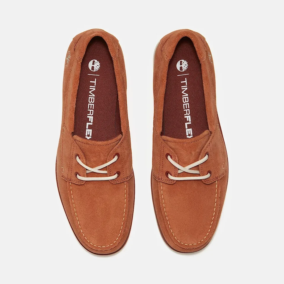 Zapatos Timberland Premium Grafton Bay Con Cordones Naranja - Imagen 4 de 4