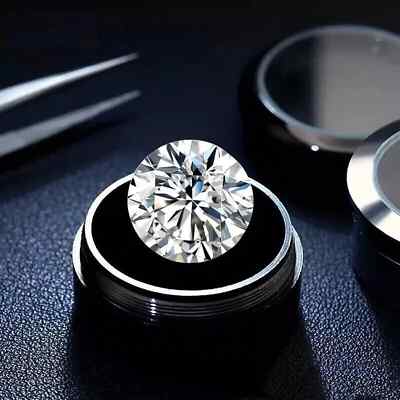 4 Ct Lab Grown White Diamond Round Cut VVS1 D Grade Certified Stone For Jewelry