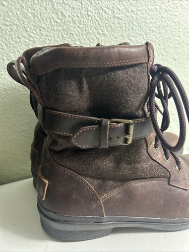 UGG Leather Boots Chestnut Brown Kesey Combat Booties 1005264 Leather Sz 8.5 - Picture 2 of 23