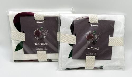 Grove Collaborative Geschirrtuch Herbst Fig 2er Set Neu im Paket
