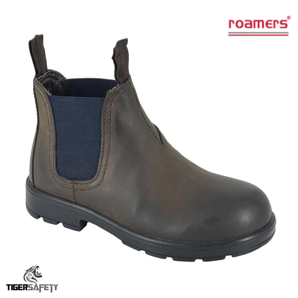 Roamers B820GB Niño Elegante Encerado Cuero Marrón Tirar En Chelsea Botas - Imagen 1 de 2