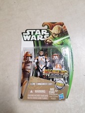 Rare Star Wars Clone Wars Commander Cody CW07 Yoda Green Card Action Figure