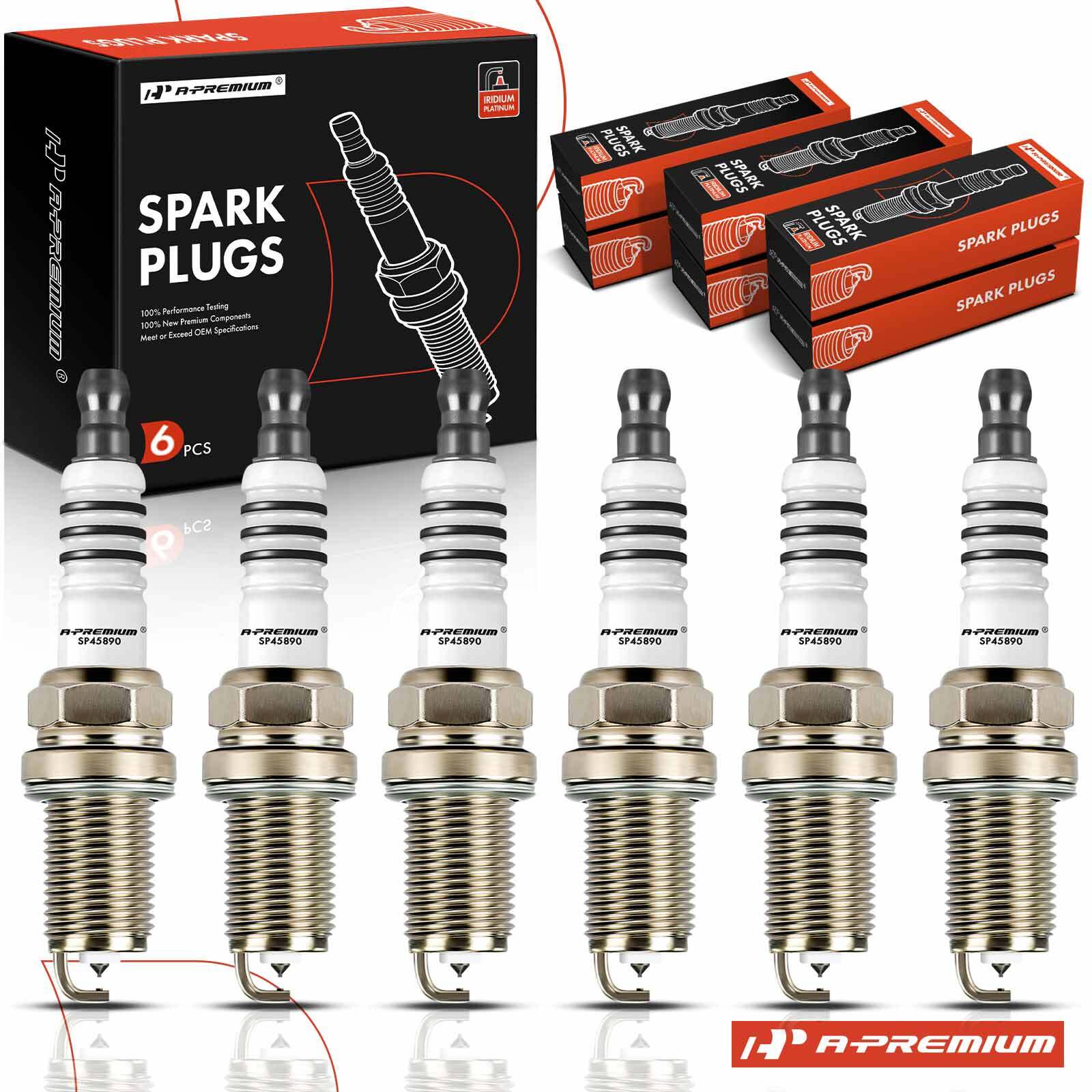 A-Premium 6x Iridium Platinum Spark Plugs for Toyota Camry 1994-1995 2002-2006