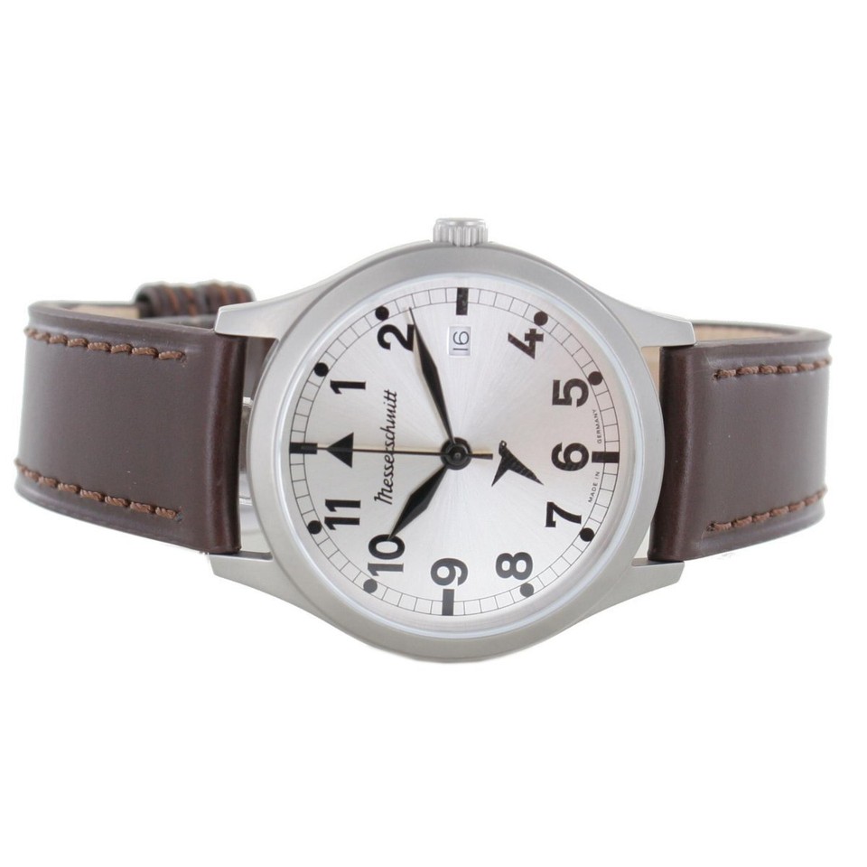 Messerschmitt Aristo - Orologio da uomo boxer ME Boxer 8 in pelle, cinghia