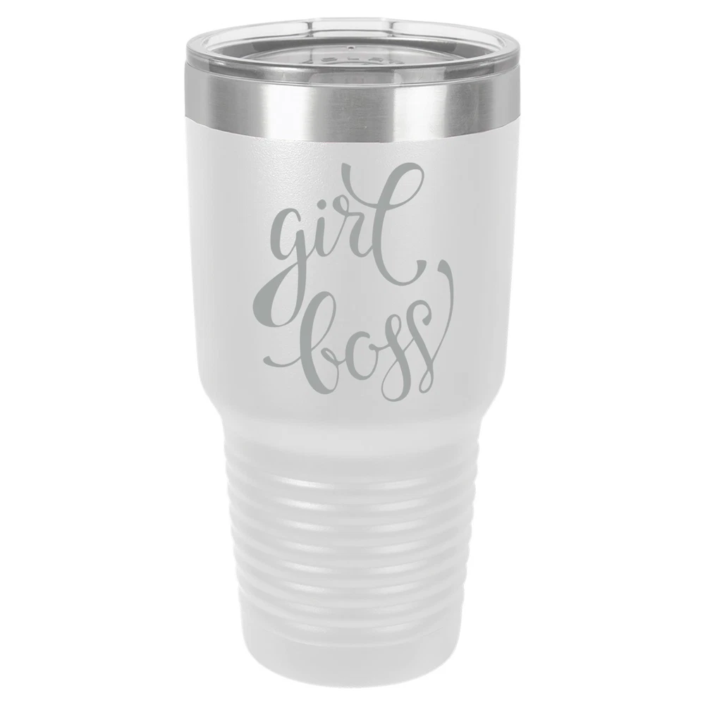 Tumbler 20oz 30oz Travel Mug Cup Vacuum Insulated Stainless Steel Girl Boss