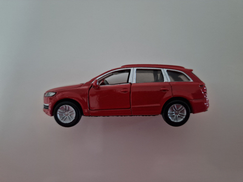 SIKU 1429 AUDI Q7 ROSSO SENZA GANCIO QUASI NUOVO - Foto 3 di 3