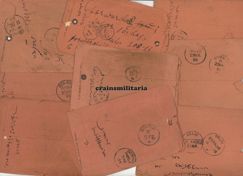 31x Orig. Telegramm Money Order Bombay Karauli Mandawar Delhi Indien India 1880 - Bild 2 von 5