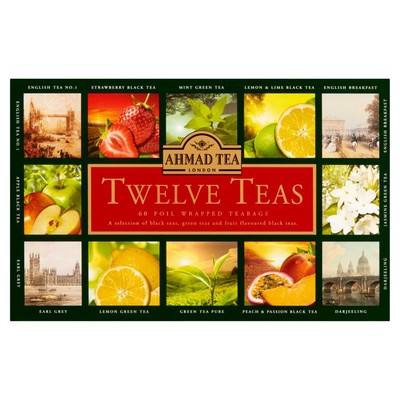 Ahmad Tea TWELVE TEAS mix 12 flavors - 5 pieces each - 40pcs