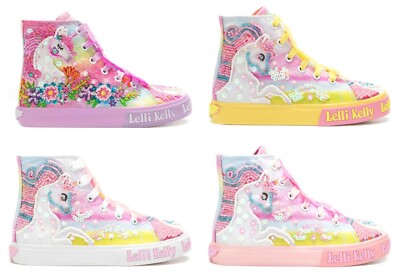 LELLI KELLY P/E UNICORN MID Mädchen Schuhe Sneaker Stoff Zip Schnürer Pailletten