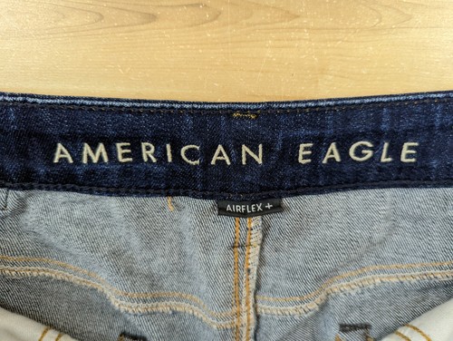 American Eagle Mens Size 33x30 Athletic Dark Wash Jeans Ne(xt) Level Airflex - Picture 5 of 12
