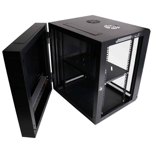 12RU 600mm Deep Wall Mount Server Rack / Network Cabinet + Swing Frame - Picture 6 of 6