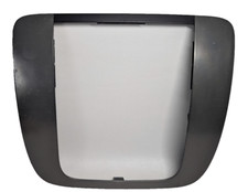2007-2014 Tahoe Yukon Suburban Dash Radio Bezel Trim Silver Metal Brush  OEM