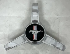 NEW 2005-2009 Ford MUSTANG 3-bar spinner Wheel CHROME Center Hub Cap