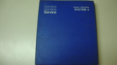 PHILIPS - Service Mappe  für TV Konzept - System 4 Color Television