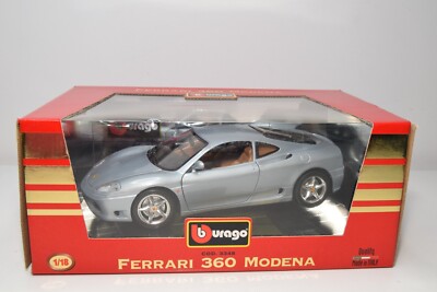 B39 1:18 BBURAGO BURAGO 3348 FERRARI 360 MODENA MET. BLUE-GREY