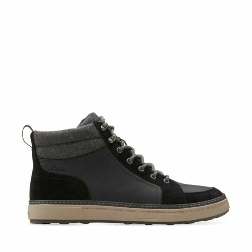 Clarks Mens**Lorsen Top Black Wlined Lea**Ankle Boots UK 6.5  /EU40 RRP £120 image 2