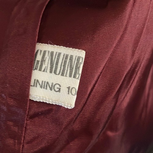 Vintage Burgundy Leather Button Up Jacket with Removable Winter Lining - Picture 11 of 14