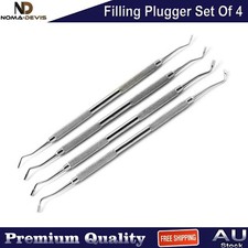 4PCS Filling Plugger Amalgam Condenser Composite Plastic Filling Instrument CE