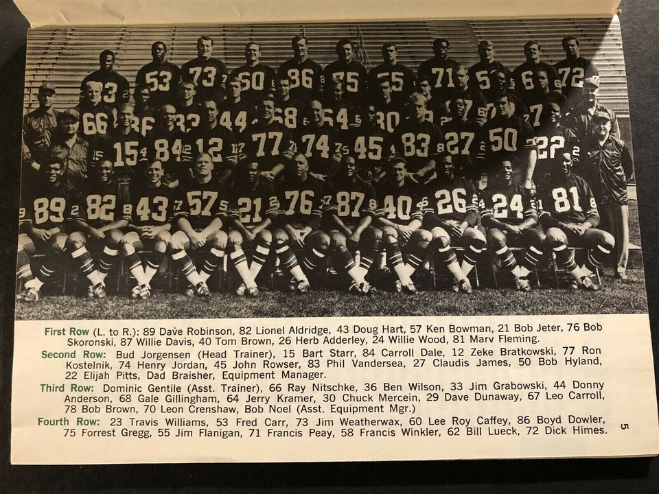 1969 GREEN BAY PACKERS Official Media Guide JIM GRABOWSKI Donny ANDERSON Starr - Image 2 of 4