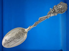 New ListingSterling Silver Souvenir Spoon Indian handle w/ waterfront scene of Montreal