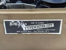 Vtg Smith-Corona Skywriter Portable Manual Typewriter NJ Typewriter City Sticker thumbnail