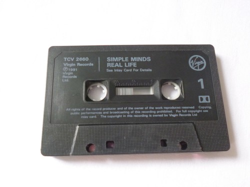 SIMPLE MINDS ~ REAL LIFE ~ VIRGIN UK 1991 POP ROCK/SYNTH POP CASSETTE TAPE - Picture 5 of 6