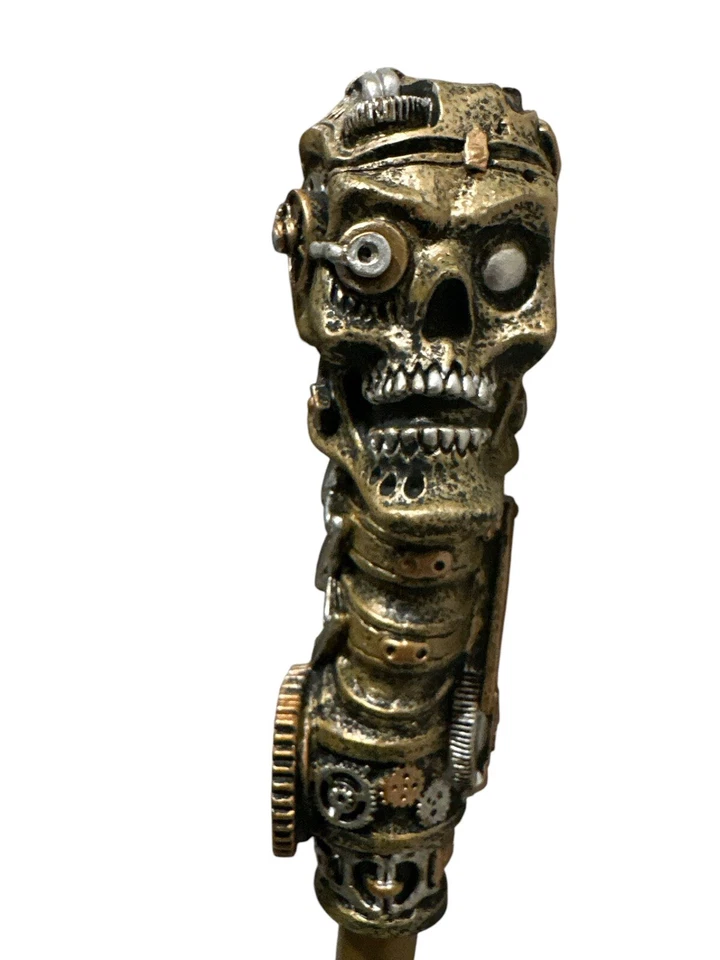 Bastón de plástico de fantasía y aventura de calavera Steampunk de California Disfraces Foto 2 de 4