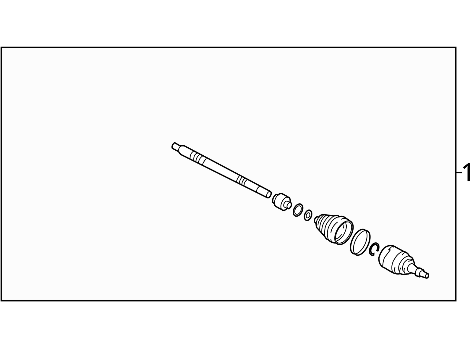 2013 Sonata Front Driver Left CV Axle Shaft OEM 140K Miles