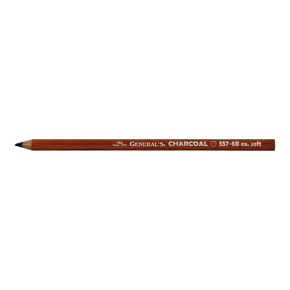 General Pencil Company : Charcoal Pencil : 6B Extra Soft