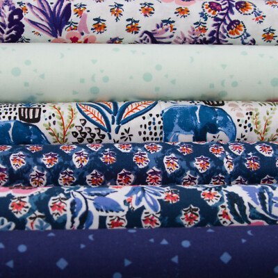 Serie Elefanten - Garten  von Clothworks Patchwork Stoffe