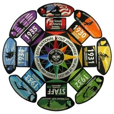 2010 Jamboree Atlanta Area Council GA SET OF 17 JSP BLK Bdr (VT180)