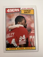 1987 Topps Charles Haley #125 Rookie Card RC San Francisco 49ers. rookie card picture