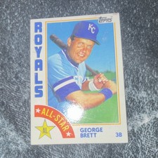 Topps George Brett Kansas City Royals 1984 All-Star #399 Baseball Card