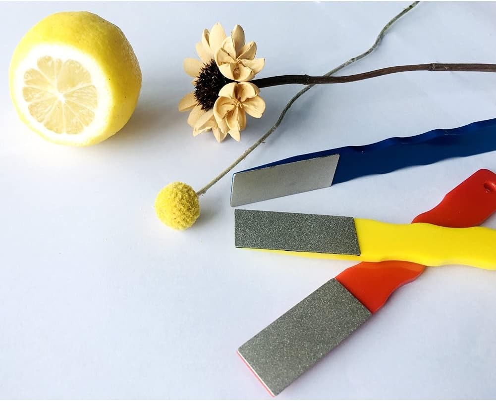 Color Coded Diamond File Set - Coarse, Medium, Fine for Precision Sharpening