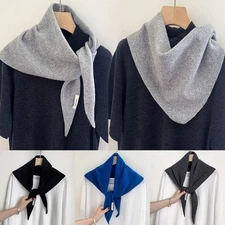 Knitted Triangle Scarf Multi-functional Shawl Long Warm Cashmere Scarves Hijab ╏