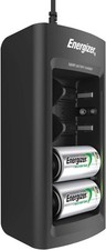 Energizer Recharge Universal Charger NiMH AA AAA C D 9V Batteries