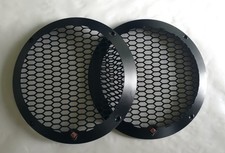Rockford Fosgate  Pair of 10  Black Metal Speaker Grills NEW 