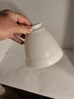 Vtg Torchiere Corning Milk Glass Lamp Shade Waffle Pattern 6” Open 2-1/4”Fitter