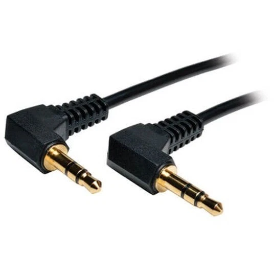 Tripp Lite 3.5mm Mini Stereo Audio Cable With Two Right Angle Plugs [m/m] 1-ft. - Image 3 of 3