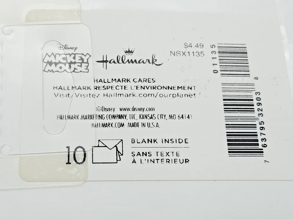 Hallmark Disney Mickey & Minnie Mouse Thank You Notes & Envelopes 19 Total -READ - Image 4 of 4