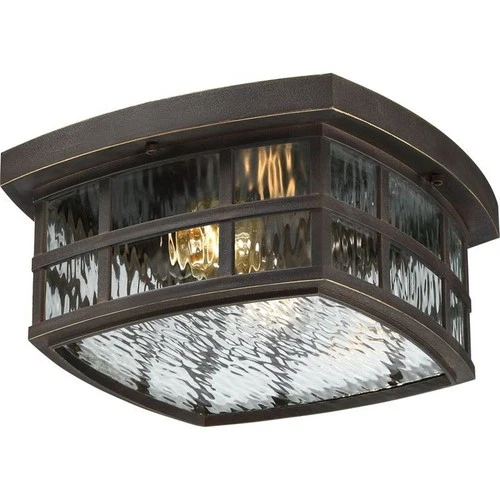 Quoizel Lighting - Two Light Outdoor Flush Mount - Outdoor Lantern - Stonington - Picture 2 of 4
