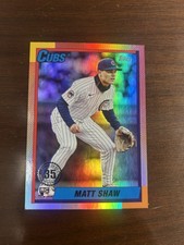 2025 Topps Update Series - 1990 Topps Baseball Matt Shaw #U90-35 Pink Foil (RC)