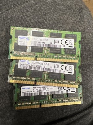Lot of 3 - Samsung  8GB 2Rx8 PC3L-12800S-11-13-F3  Laptop Ram MEMORY