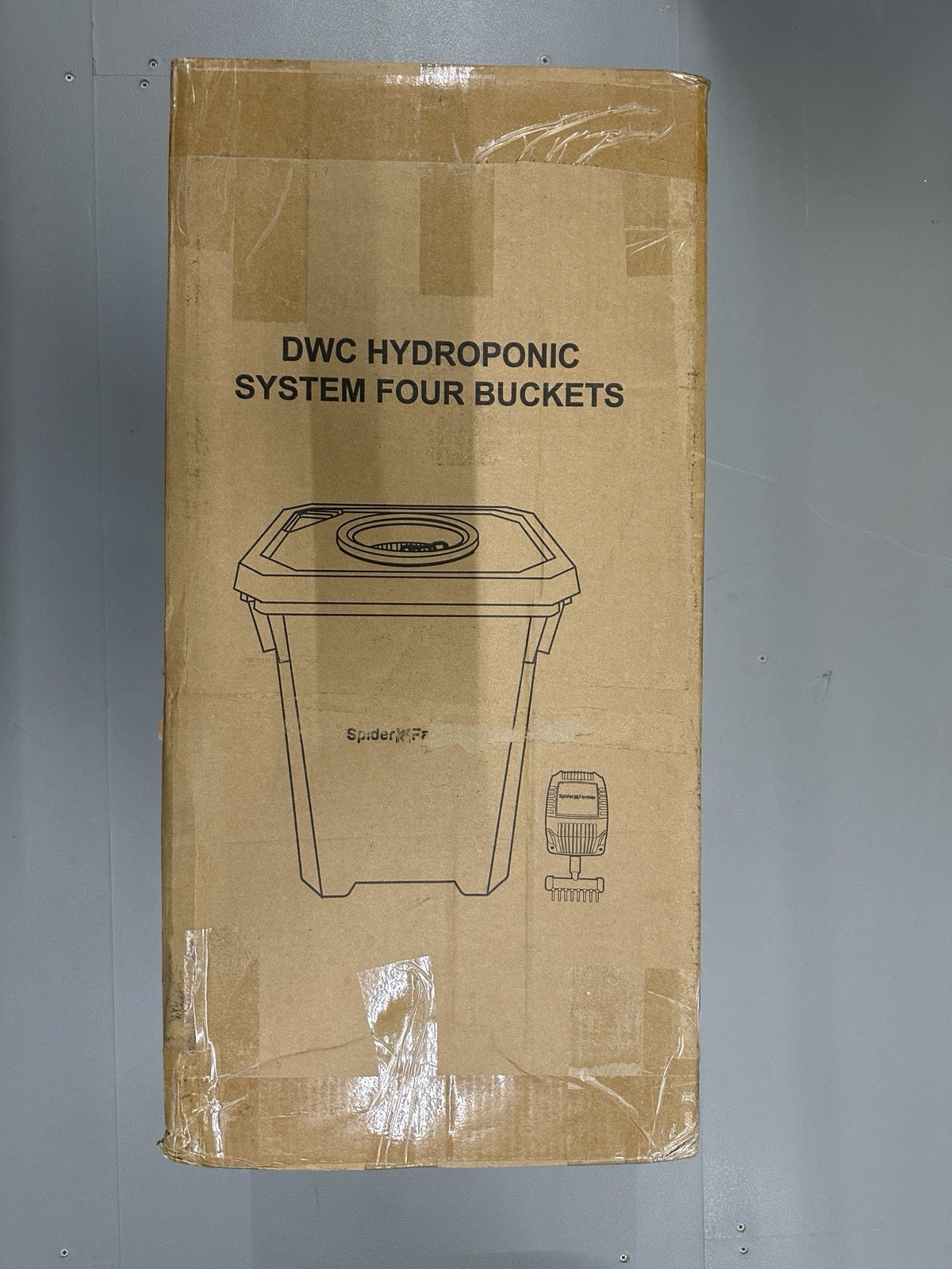 Spider Farmer Deep Water Culture DWC Hydroponic System with 7 Gallon 4 Buckets